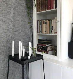 Stumpastaken candle holder black, large