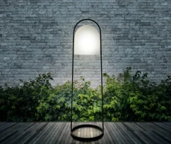 SunLight solar lantern 100 cm, White-black