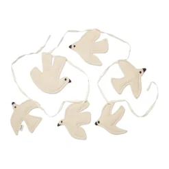 Swif bird garland 220 cm, Undyed