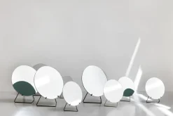 Table mirror Ø20 cm, Black