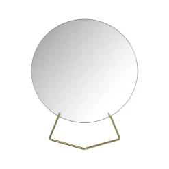 Table mirror Ø20 cm, Brass