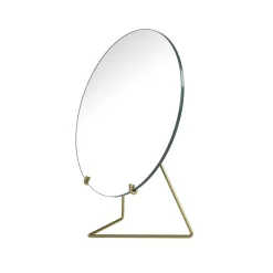 Table mirror Ø20 cm, Brass