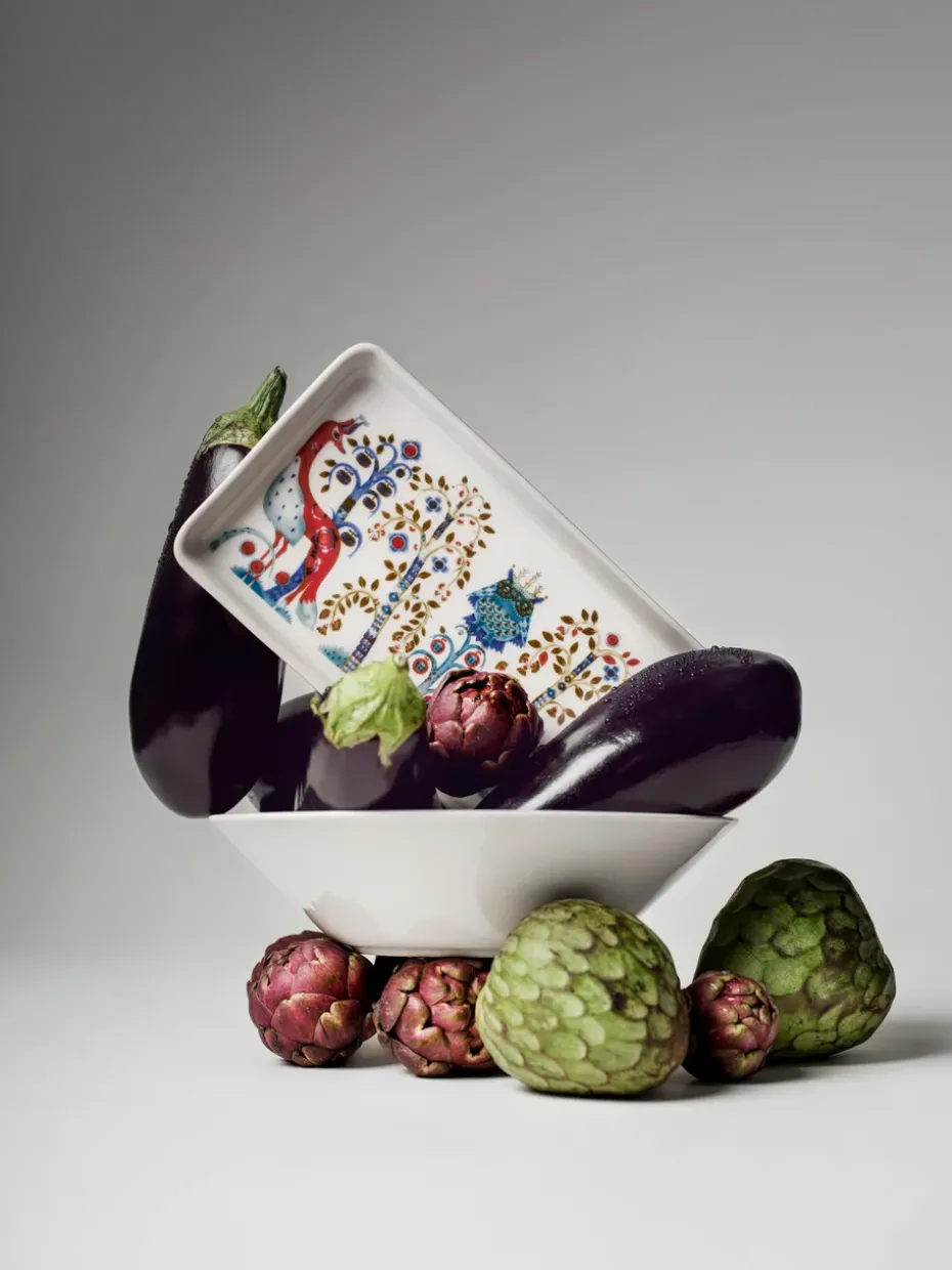 Taika plate 12x24 cm, White