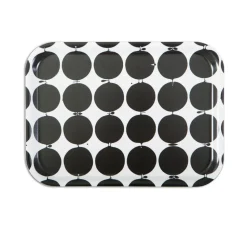 Tallyho tray 36x28 cm, Black-white