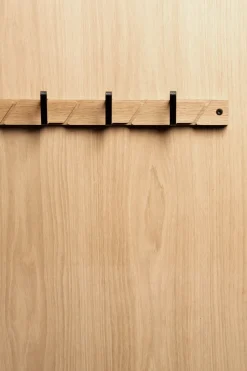 Tamburin coat hook 73.5 cm, Oak-black