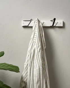 Tamburin coat hook 31.5 cm, White-black