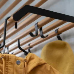 Tamburin hat rack 100 cm, oak-black