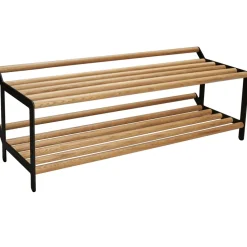 Tamburin shoe shelf 100 cm, oak-black