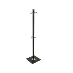 Tamburmajor 11 clothes stand, Black/brass