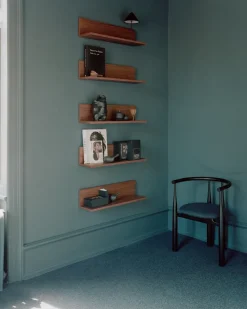 Tana wall shelf 75 cm, Walnut