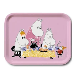 Teaparty Moomin tray, pink