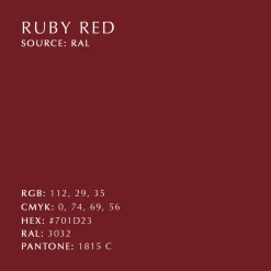 Teaser shelf, Ruby red