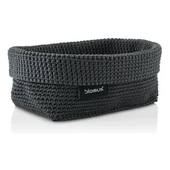 Tela textile basket L 12x20 cm, Anthracite