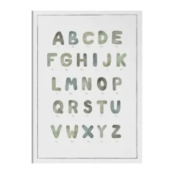 The Alphabet watercolour Poster, 30x40 cm