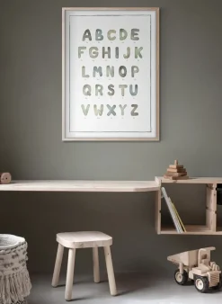 The Alphabet watercolour Poster, 30x40 cm