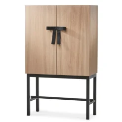 The Bow cupboard, White-oiled oak-black