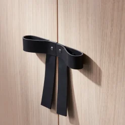 The Bow cupboard, White-oiled oak-black