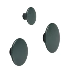 The Dots clothes hook dark green, Medium