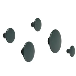 The Dots clothes hook dark green, Xs