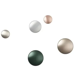 The Dots clothes hook metal 5 cm, Dark green