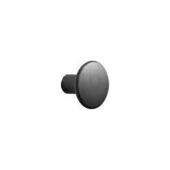 The Dots clothes hook metal 2.7 cm, Black