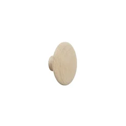 The Dots clothes hook oak, Ø6,5 cm