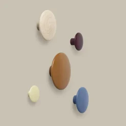 The Dots coat hook pale blue, Medium