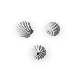 The Genesis Shells sculpture 3-pack, Limestone