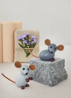 The house mouse decoration 4.5 cm, Grey