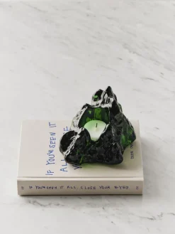 The Rock votive 91 mm, Emerald green