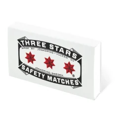 Three Stars matches refill 50-pack, White