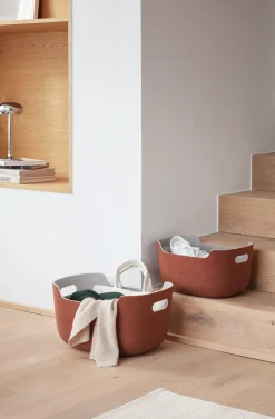 Tidy storage basket 40x29x20 cm, Chestnut