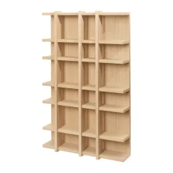 Tilem bookcase, Oak veneer, 4x6