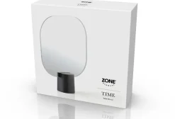 Time table mirror 26.5 cm, Black