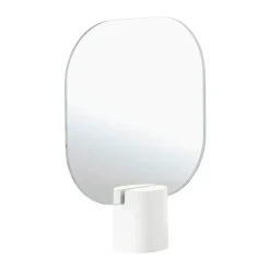 Time table mirror 26.5 cm, White