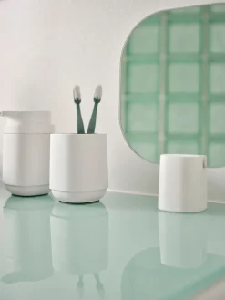 Time table mirror 26.5 cm, White