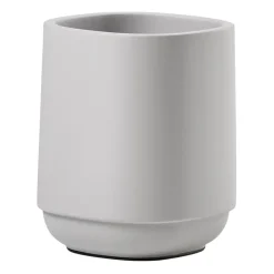 Time toothbrush mug 9.8 cm, Soft grey
