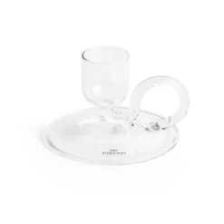 Tiny candle sticks curved, Clear