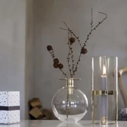 Top vase, gold-coloured