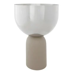 Torus flower pot Ø22 cm, Silver-taupe