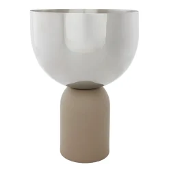 Torus flower pot Ø17 cm, Silver-taupe