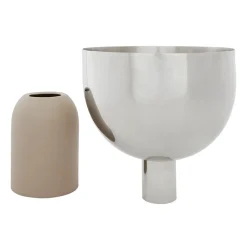 Torus flower pot Ø17 cm, Silver-taupe