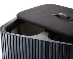 Tota Luxe laundry basket 90 L, Black