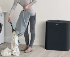 Tota Trio laundry basket 90 L, Black