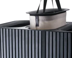 Tota Trio Luxe laundry basket 90 L, Black