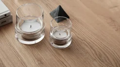 Tou candleholder 70 mm, Clear