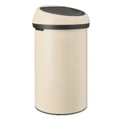 Touch Bin round 60 liter, Soft Beige