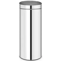 Touch Bin waste bin 30 liters, brilliant steel