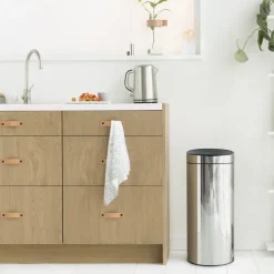 Touch Bin waste bin 30 liters, brilliant steel