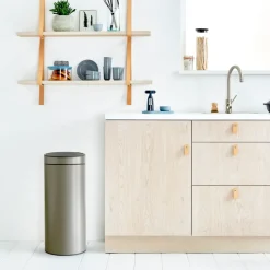 Touch Bin waste bin 30 liters, platinum